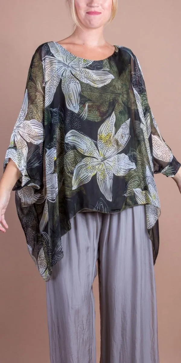 Seta Lily Print Kaftan