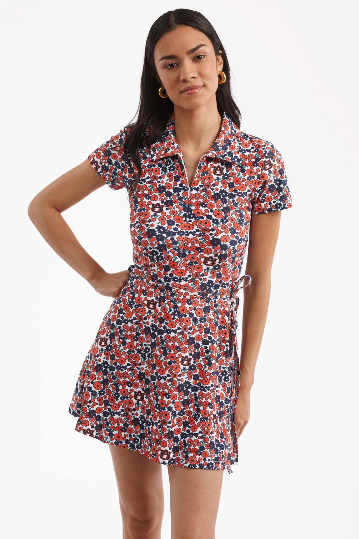 Tailgate Collection Ivy Dress - Auburn Poppies