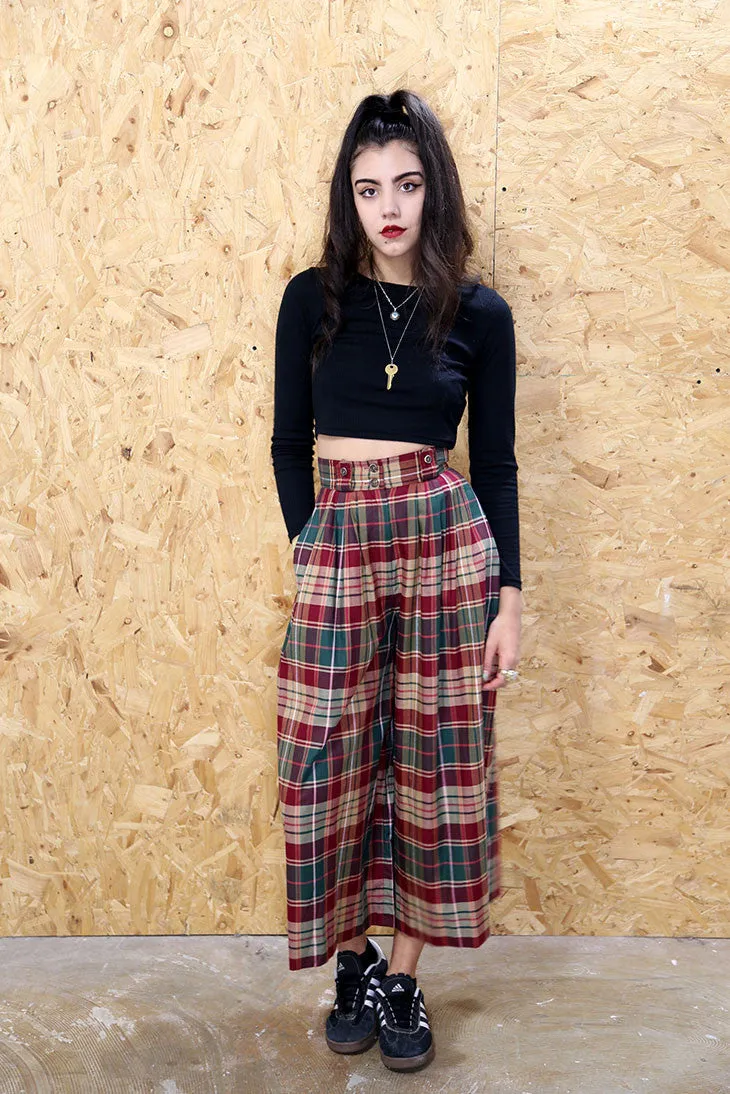 Tartan Printed Culottes