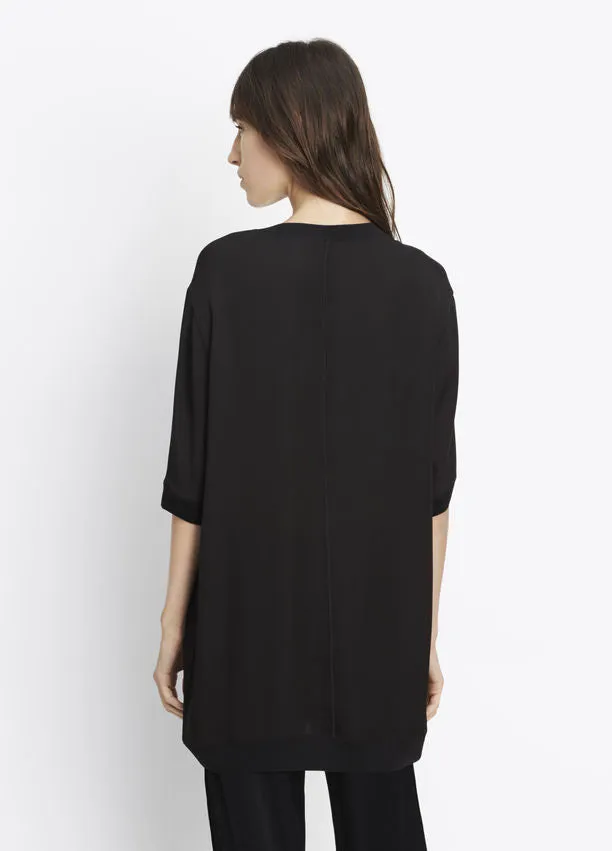 Vince Rib Trimmed Tunic