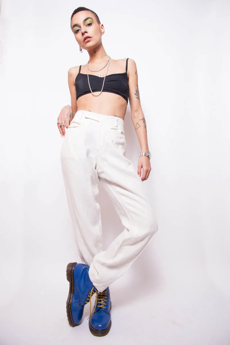 Vintage 90s Dolce & Gabbana Linen Trousers