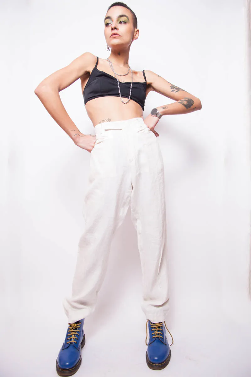 Vintage 90s Dolce & Gabbana Linen Trousers