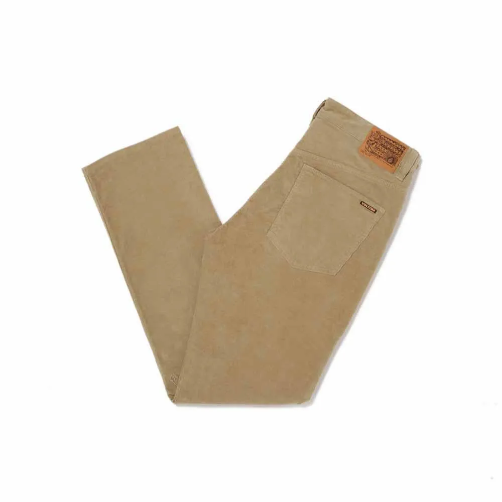 Volcom Solver 5 Pocket Cord Trousers Khaki