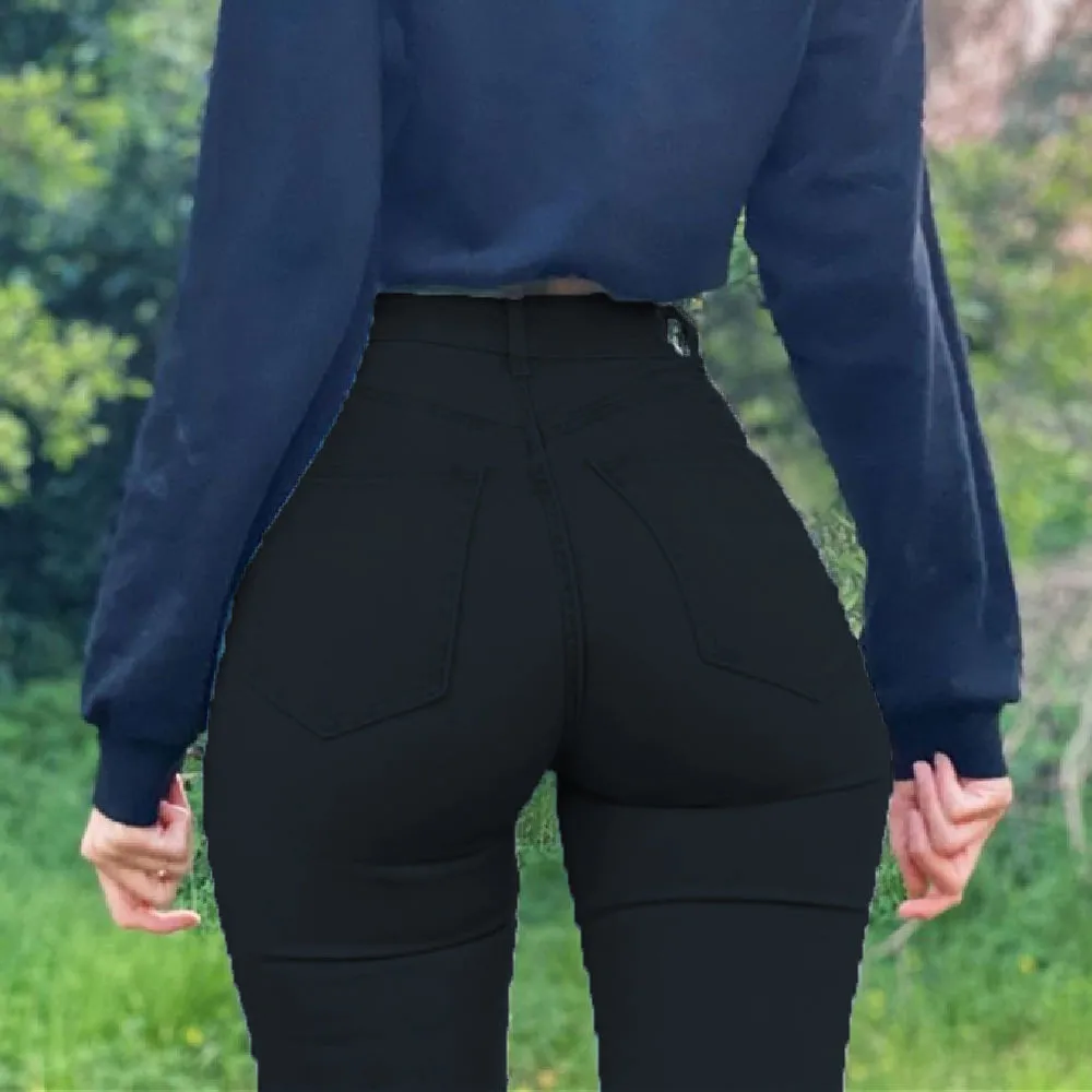 Women Butt-lifting High Waisted Skinny Trousers