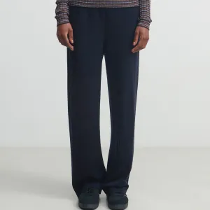 Womens Merino Wool Pants - Dark Navy