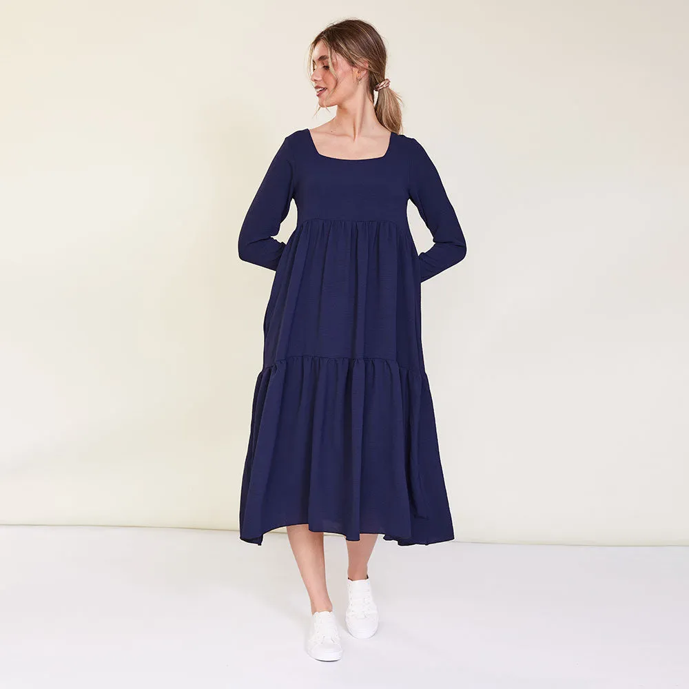 Zoe Dress (Navy)