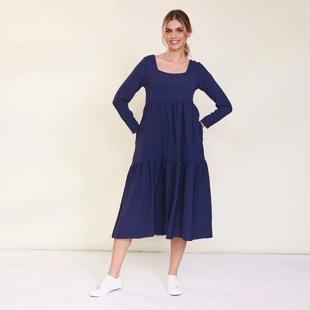 Zoe Dress (Navy)