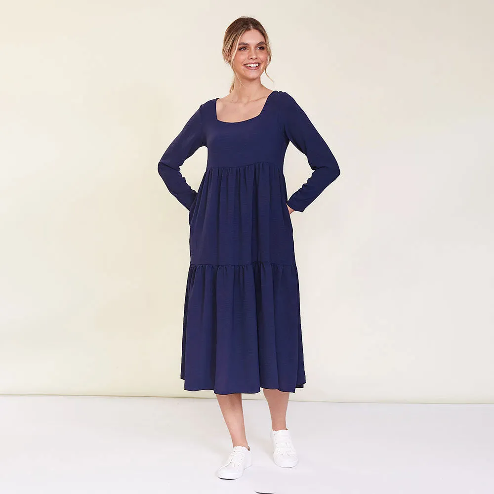 Zoe Dress (Navy)