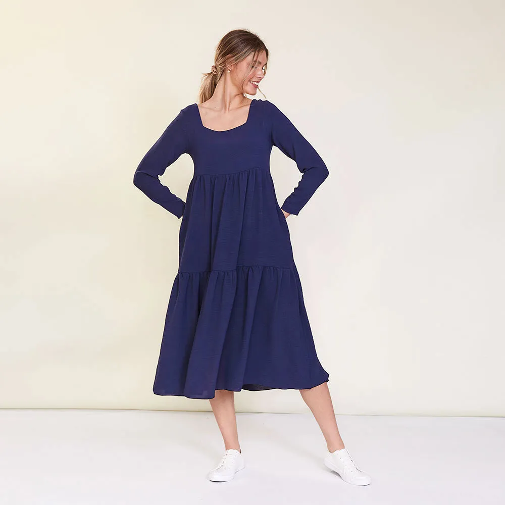 Zoe Dress (Navy)