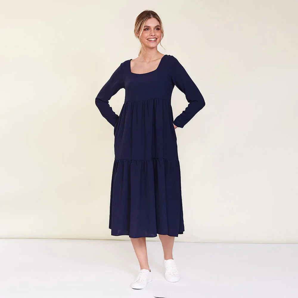 Zoe Dress (Navy)